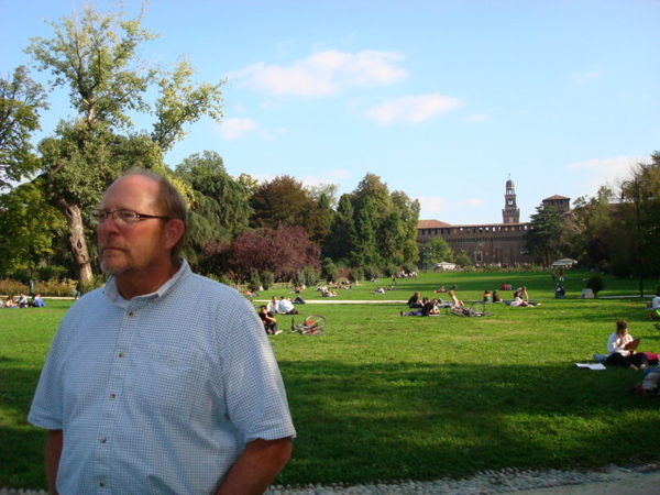 Park behind Sforza Castle