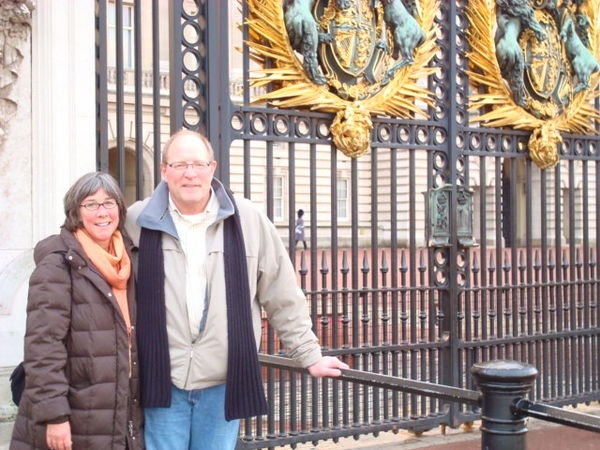 us at the Buckingham Palace Gate
