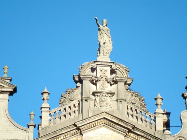 top of building in the Grand Place