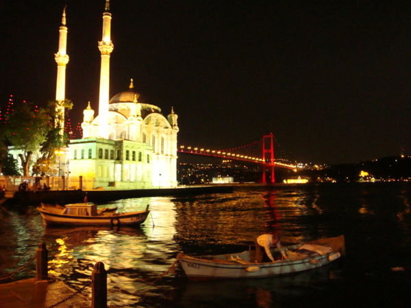 night time on the Bosphorus Strait
