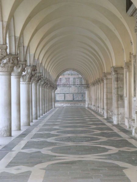 empty arches at San Marco square