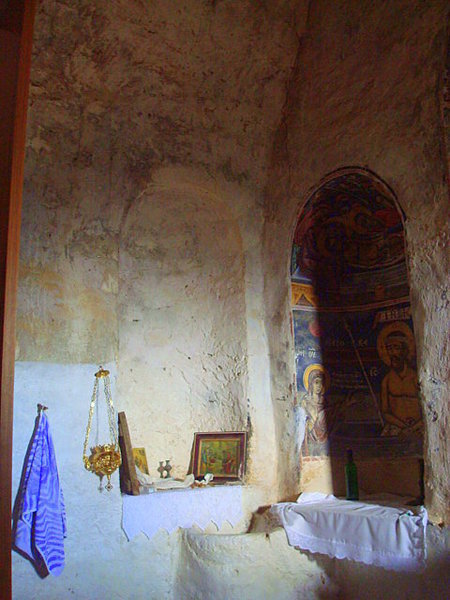 inside church of Kastania