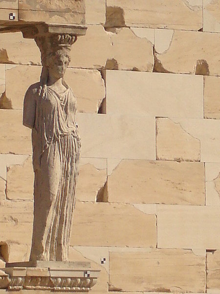 column of the Porch of the Caryatids