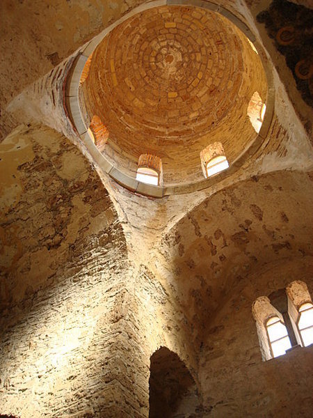 interior of church dome
