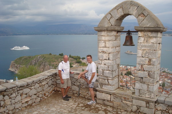 Keith and David at the Palamidi fortress