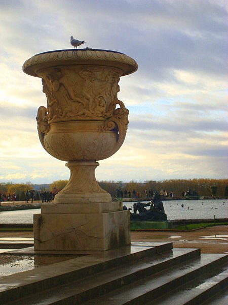 urn on the terrace