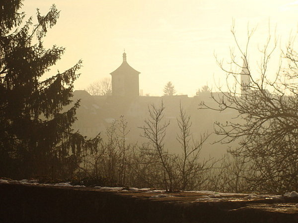 morning mist in Rothenburg 