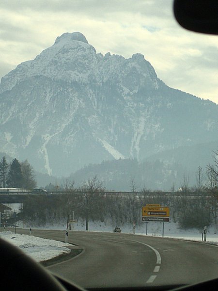 driving into the Alps!