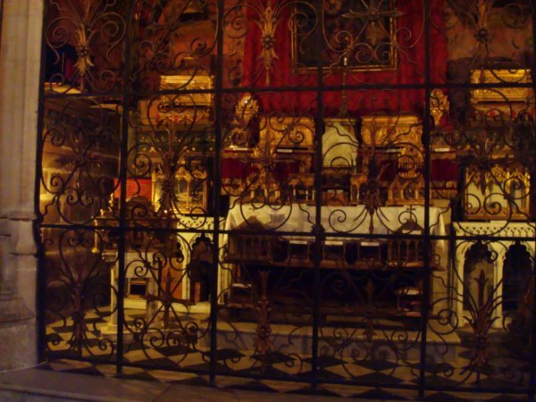 chapel full of relics in Arles