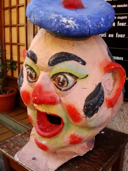 old carnival mask in Nice