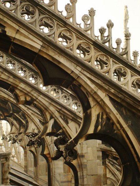 buttresses of the Duomo