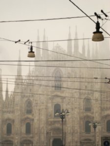 foggy morning in Milan