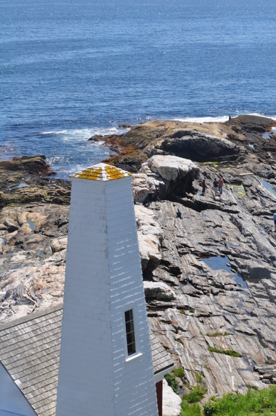 bell tower at the Pemaquid Point Lighthouse