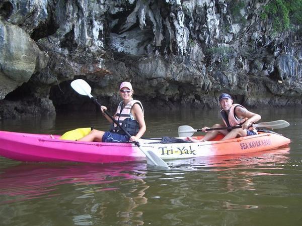 Kayaking crew