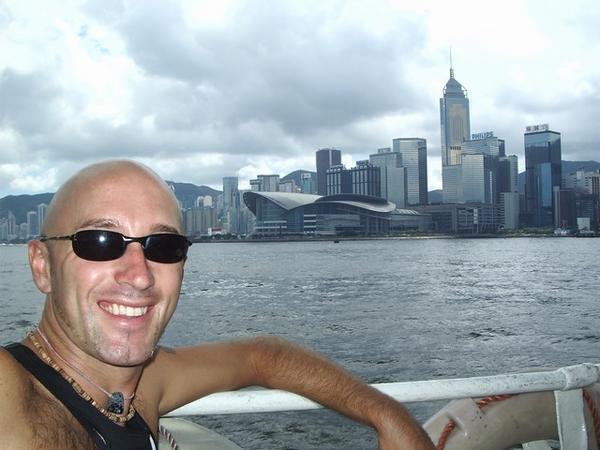 On the ferry to Hong Kong Island