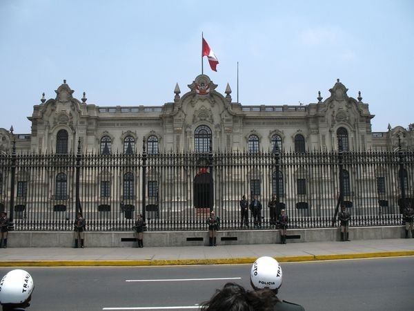 The Palacio de Gobierno in Plaza Mayor