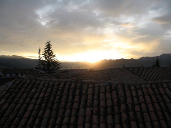 Sunrise over Cusco