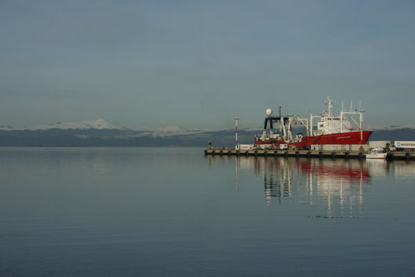 Another calm day on the Beagle Channel.