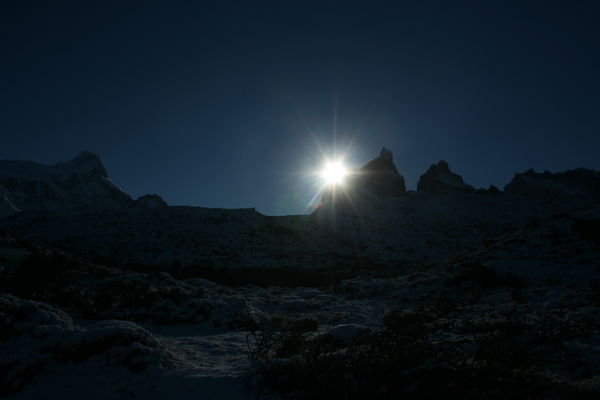 Silhouette of Torres Del Paine