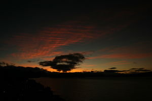 Sunset over Lake Nanuel Huapi