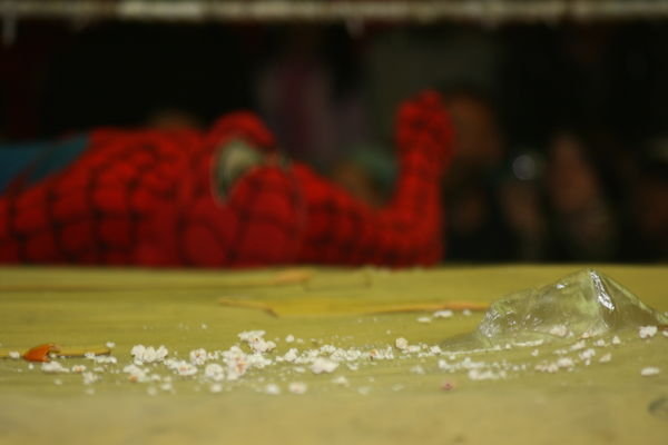 The fall of Spiderman....
