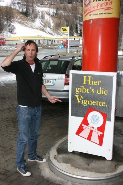 As we stopped at the Austrian border..........