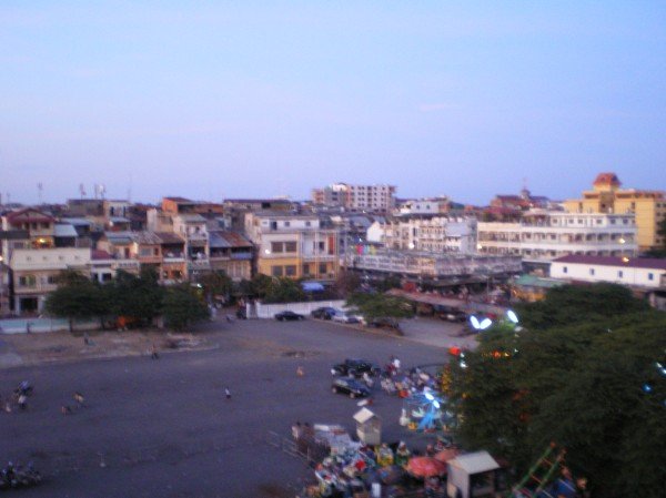 Veiw Over Phnom Penh from my window