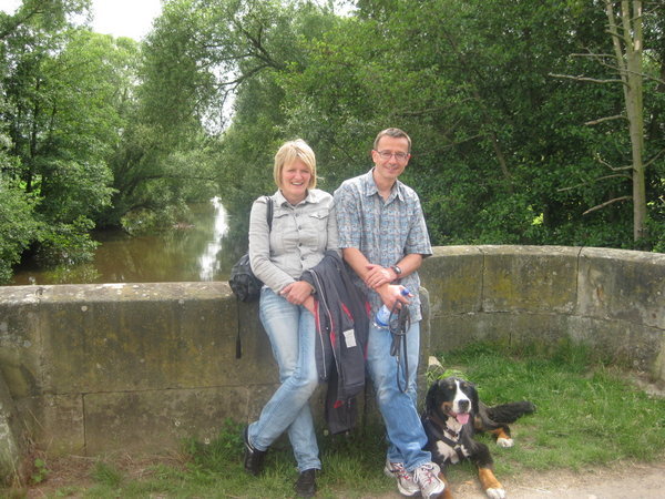 Britta and Osse at the River
