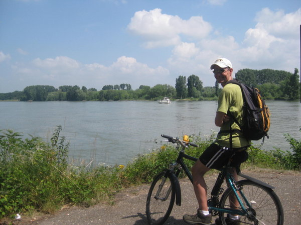 Brian Biking Along Rhein