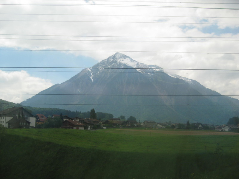 View from train on way