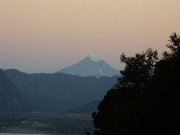 The volcano from afar