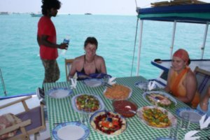 Lunch on board the dhoni, Maldives