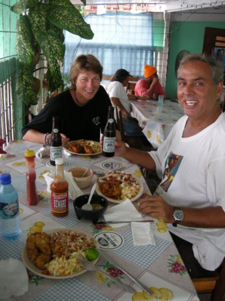 Some great food - Marlins in Belize City