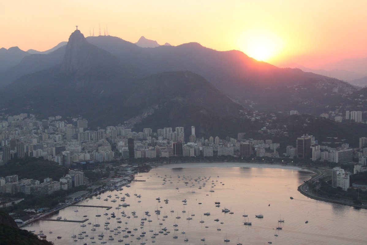 Sunset at Sugar Loaf Mountain, awesome views, Rio
