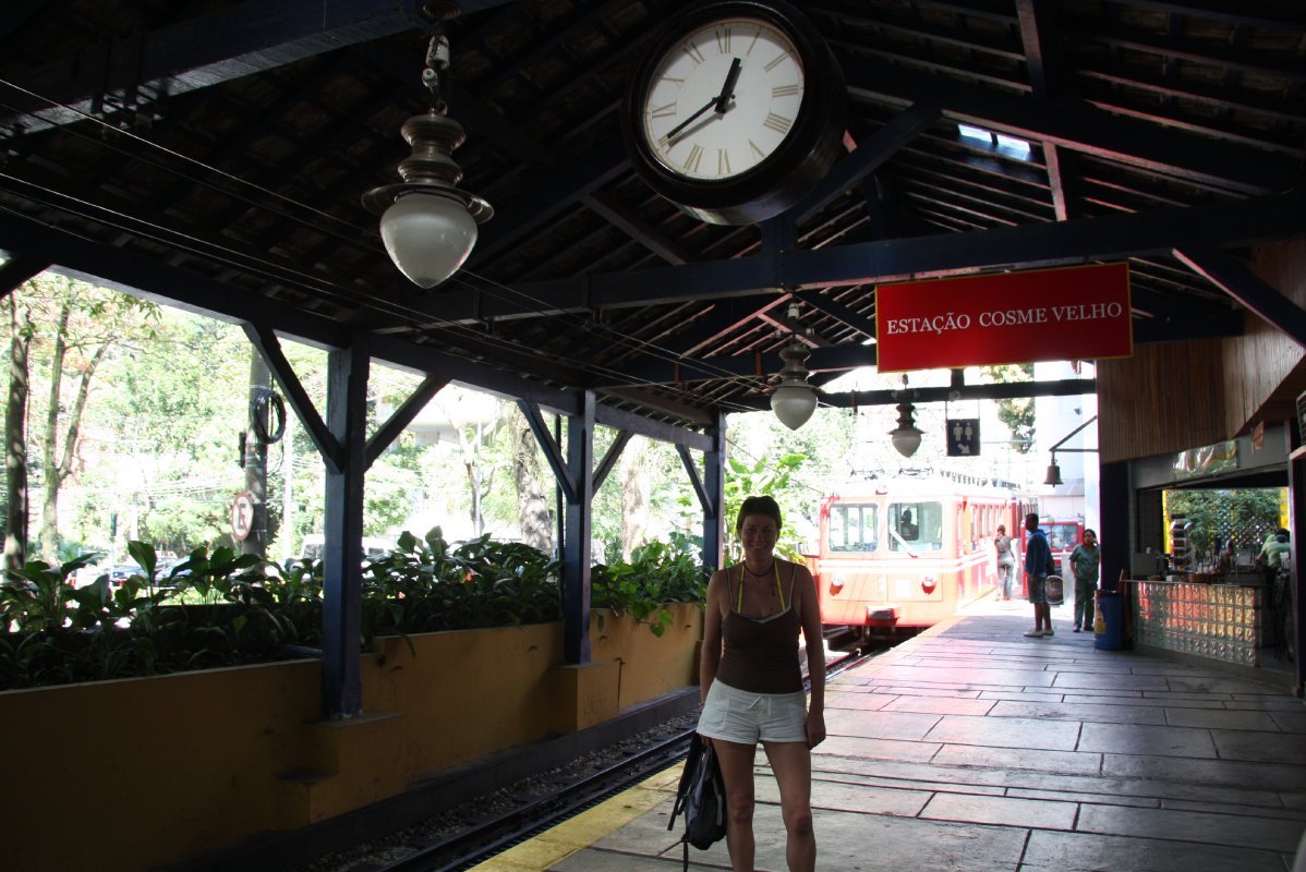 The train station to get you up the track to Christ the Redeemer, Rio