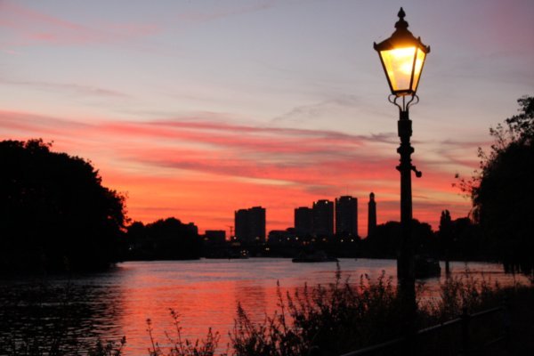 Sunset on the Thames at Kew