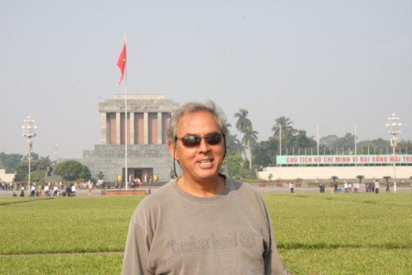 Outside the Ho Chi Minh Mausoleum, Hanoi