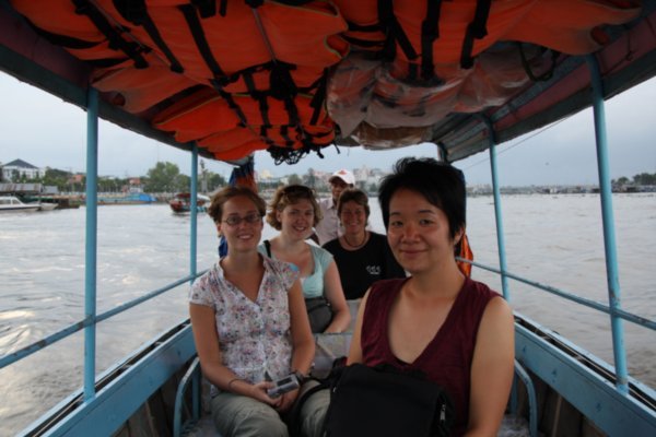 River boat ride on the Mekong river with Shelley, Linda & Sarah, Chau Doc