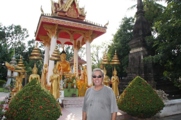 In the grounds of the big Wat in Vientiane
