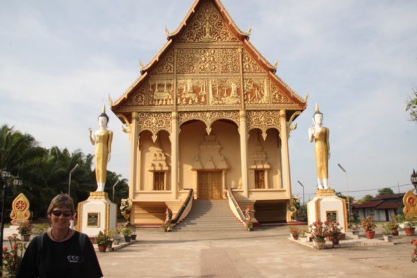 One of the wihwaan's at Wat Phat That Luang, Vientiane