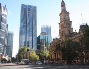 The Town hall, George street, Sydney