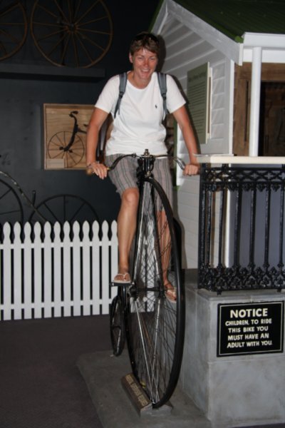 C high on a bike, Christchurch Museum