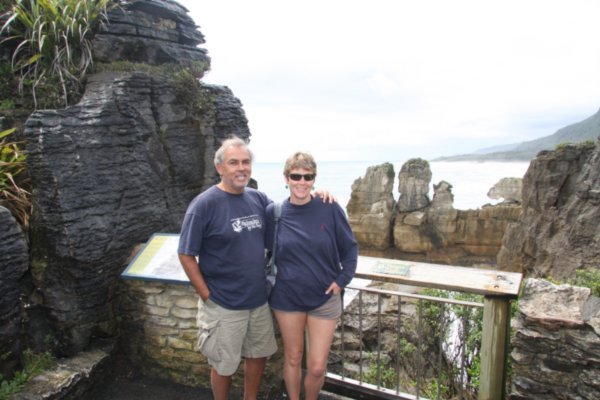 By the blow holes, Punakaiki
