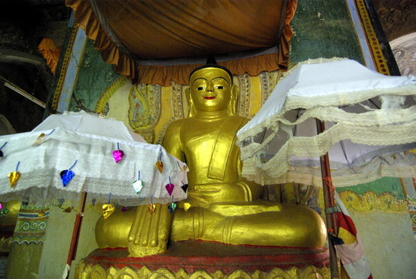 Buddha with Umbrellas