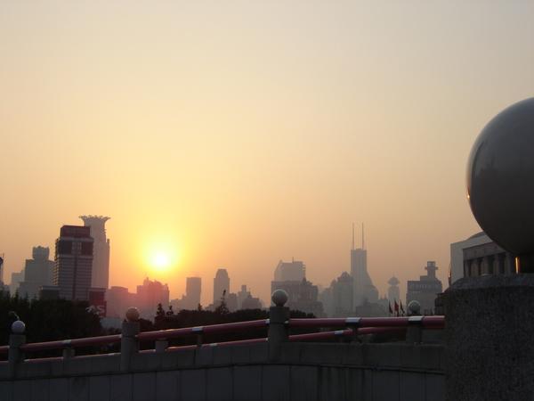 Sunset over Shanghai