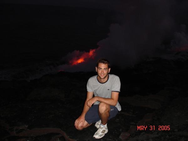 A brief glimpse of the lava