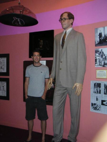 Tallest man in world at Ripleys