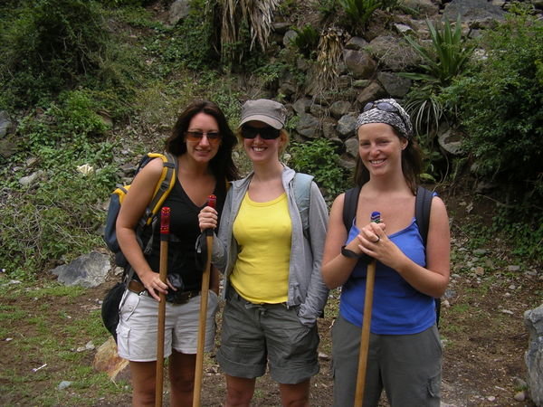 starting the Inca trail