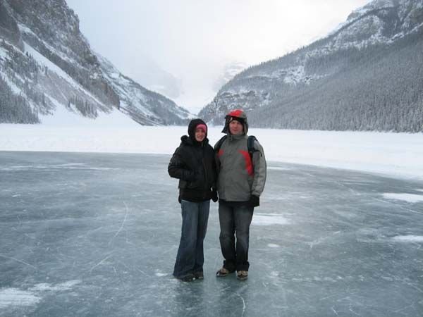 Liz and Paul on Lake Louise
