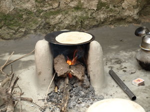 Roti, water is sourced from wells and hand pumps